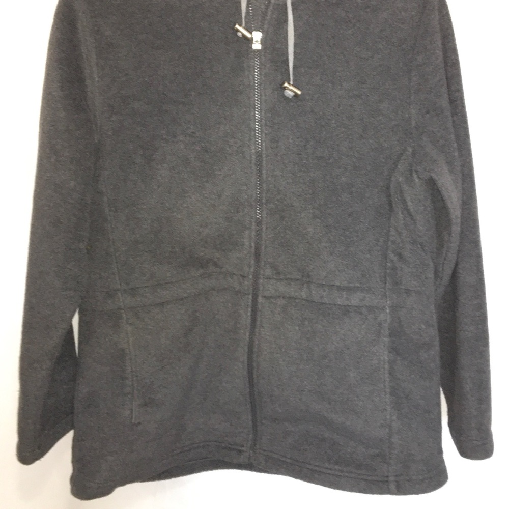 Jacket Zip-Up Gray XLarge ANNEX Casual Corner